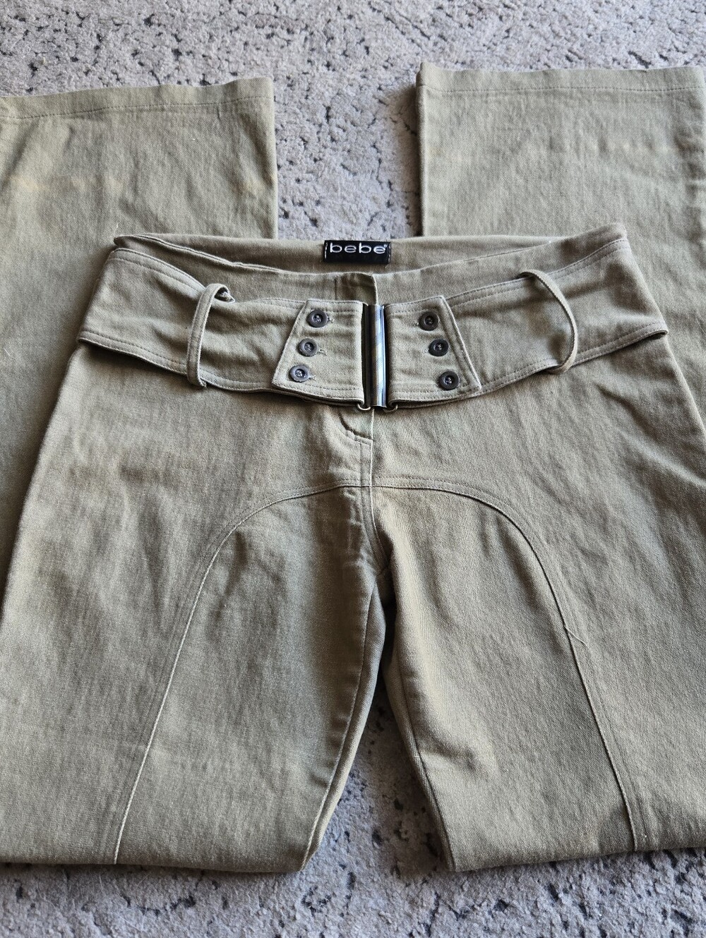 Vintage Bebe Moda Buckle Pants